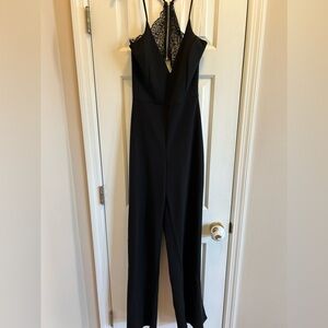 NWT Windsor Wide Leg Lace Back Jumpsuit